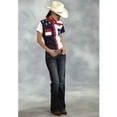 thumbnail image 2 of Roper Western Shirt Womens S/S American Blue 03-051-0185-0304 BU, 2 of 3
