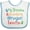 White and Blue, variant on Inktastic Oregon My Grandma and Grandpa Love Me Boys or Girls Baby Bib