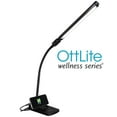 thumbnail image 1 of Lampe de bureau LED pivotante OttLite avec chargement USB et support, noir, 1 of 9