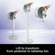 thumbnail image 3 of Shark FlexBreeze Ventilador oscilante de pedestal y mesa con mando a distancia, interior y exterior, portátil, con cable e inalámbrico con accesorio InstaCool Misting, blanco, FA222WH, 3 of 5