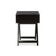thumbnail image 4 of Baxton Studio Curtice Modern And Contemporary Black 1-Drawer Wooden End Table, 4 of 7