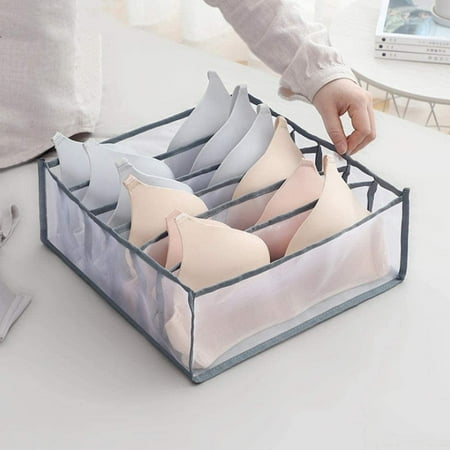 

Underwear Organizer Set -Foldable Underwear Drawer Organizer Women Boxes for Clothes Socks Underwear and Bras for Underwear Socks Neckties Scarves and Handkerchiefs-6 /7/11 Compartments