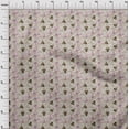 thumbnail image 5 of oneOone Silk Tabby Light Brown Fabric Travel Craft Projects Decor Fabric Printed By The Yard 42 Inch Wide, 5 of 5