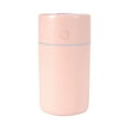 thumbnail image 2 of Mini USB Humidifier with LED Light - 250ml Portable Cool Mist for Bedroom, Office, Travel (5.1 Inch, 2 Modes, Auto Shut-Off) Pink, 2 of 7