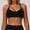 47#Black, variant on Sports Bras for Women Adjustable Thin Straps Yoga Crop Tank Top Basic Wireless Cami Light Support Pink L