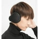 thumbnail image 3 of Orejeras de invierno para hombres y mujeres - orejeras de lana plegables - orejeras de esquí al aire libre - orejeras traseras para la cabeza (cuadrado negro), 3 of 5