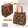 thumbnail image 3 of Pioneer Flower Floral Print Pattern Insulated Lunch Bag for Women & Adults,Large Portable Soft Cooler Lunch Bag,Thermal Food Storage Tote with Pearl Cotton,8.66L,8.75x5.75x9.5 Inch, 3 of 6