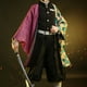 thumbnail image 3 of Disfraz de Anime Demon Slayer Kimetsu No Yaiba Tomioka Giyuu, accesorios de Cosplay, traje, uniformes, peluca, regalo de fiesta para niños y adultos, 3 of 4