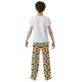thumbnail image 4 of FORMRS Boys Pajama Pants with Pockets Size 9-10Y Kids Lounge Sleep Bottoms, Retro Blossom Flower, 4 of 8