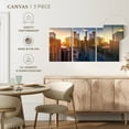 thumbnail image 4 of Elephant Stock Toronto Downtown Sunrise Wall Art - Horizontal Multi Panel Canvas - Living Room Wall Decor - Architecture Multi Panel - Gray And Brown Decor - 26" x 12", 4 of 4