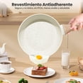thumbnail image 3 of Juego de 10 Ollas y Sartenes Antiadherentes, Batería de Cocina, Juego de Utensilios de Granito, Apto para Todas las Estufas, con Sartenes y Cacerolas (Blanco), 3 of 7