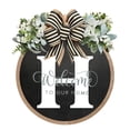 thumbnail image 1 of Funny Welcome Sign Round Outdoor Indoor Spring Wreath Farmhouse Porch Decoration Home Wall Sign for Housewarming Summer Fall, 1 of 8
