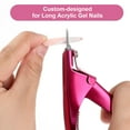 thumbnail image 3 of Qianyu Professional Acrylic Nail Clippers Cutters Adjustable Stainless Nail Trimmer Manicure Tool Nail Cutter with Length Measurement for Salon Home Art Acrylic Fake Nail E22, 3 of 3