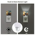 thumbnail image 3 of Honeii Cool Cat Driving Sunset Print LED Night Light with Light Sensor, Night Lights Plug Into Wall,Ideal for Bedrooms and Hallways-EU, 3 of 7