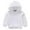 White, variant on vdgthytj Toddler Baby Boys Girls Hooded Sweatshirt Long Sleeve Pullover Hoodies Kids Casual Solid Color Fall Tops