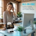 thumbnail image 6 of Mini Chair Wireless Fast Charger Multifunctional Phone Holder, Wireless Fast Charger Phone Stand with Speaker, Cell Phone Wireless Chargers for Desk, Charging Desktop Stand for Office Home (Pink), 6 of 8