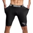 thumbnail image 1 of Short Licra Deportiva Correr Con 2 Bolsas Vanquish V Q Bk, 1 of 8