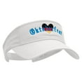 thumbnail image 5 of Oktoberfest Heart Embroidered Pro Style Cotton Twill Washed Visor - White OSFM, 5 of 5