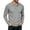 Gray, variant on Men's Waffle Knit Polo Shirt Long Sleeve Casual Collared Top with Button Placket Chest Pocket Ribbed Cuffs Solid Color Loose Fit Lightweight Breathable Spring Fall Everyday Wear Basic Casual Navy L