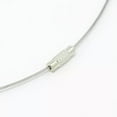 thumbnail image 2 of U8MO 100x Steel Wire Necklace Cord Nice For DIY Jewelry Making With Screw Clasp 17.5"-Silver, 2 of 3