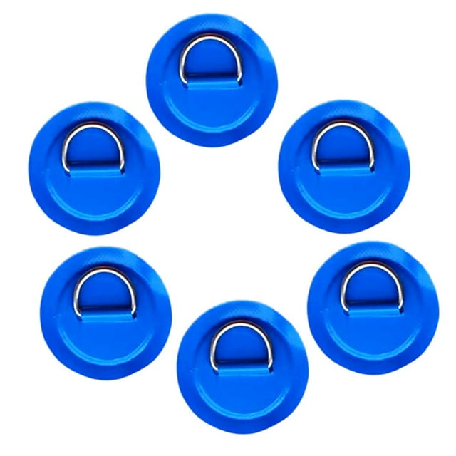 Cojín / Remiendo -anillo Del Acero Inoxidable 6pcs Para El Kajak Inflable Azul Sharpla Almohadilla de anillo en D para kayak