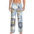thumbnail image 2 of Lsque Balloon Vintage Print Men's Pajama Pants, Lounge Pant - Comfortable Home Wear,Elastic Waistband, Stylish Design-X-Large, 2 of 9
