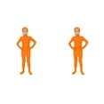 thumbnail image 2 of Fdrone Kids Spandex Halloween Costume Solid Color Long Sleeve Bodysuits Cosplay Bodysuit Girls Jumpsuit Boys Bodysuit Performance Suit Outfits, 2 of 7