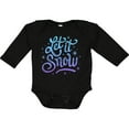 thumbnail image 3 of Inktastic Winter Let It Snow Lettering in Blue with Snowflakes Boys or Girls Long Sleeve Baby Bodysuit, 3 of 5