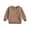 Brown, variant on Splozh Infant Sweatshirt 6 12 18 24 Months 3T 4T Toddler Baby Boy Girl Pullover Sweatshirt Solid Crewneck Shirt Tops Fall Winter Clothes,Brown,18-24 Months
