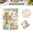 thumbnail image 6 of Sm:)e Cross Rabbits Eggs Easter Garden Flag 12x18 Inch Double Sided, 6 of 7
