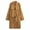 Khaki, variant on Long Woolen Coat Men, Single Breasted Casual Lapel Belted Trench Pea Coat Mid-length Jacket Overcoat wih Pockets (XL, Khaki)