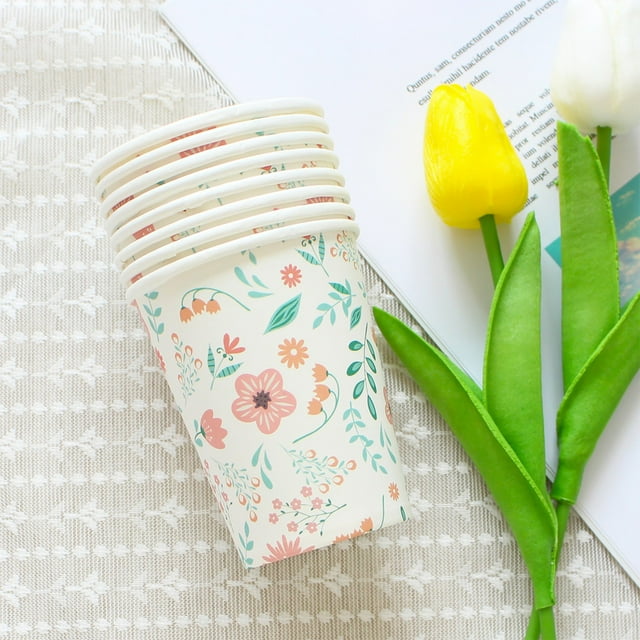 Fournitures de Fête de Pâques Couverts Jetables en Forme de Gobelets en Papier pour Pique-Nique