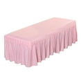 thumbnail image 5 of Solid Massage Table Skirt Bed Valance Sheet Cover w/ Breath Hole 73x28 Pink, 5 of 6