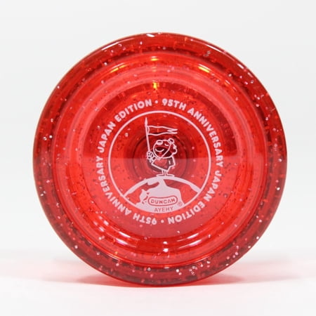 Duncan Freehand ONE Yo-Yo - Iconic Butterfly Shape - Polycarbonate YoYo (Japan Nationals 2024 Glitter Transparent Red)
