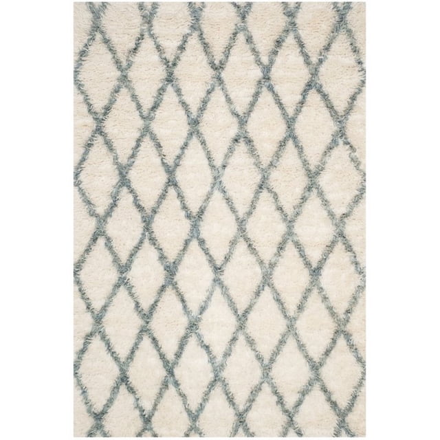 Safavieh Kenya 8' X 10' Hand Knotted Rug in Ivory and Blue