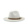 thumbnail image 1 of Sombrero de Fieltro Minnieouse para Mujer Accesorio de Otoño Invierno Color Blanco 56-58cm, 1 of 6