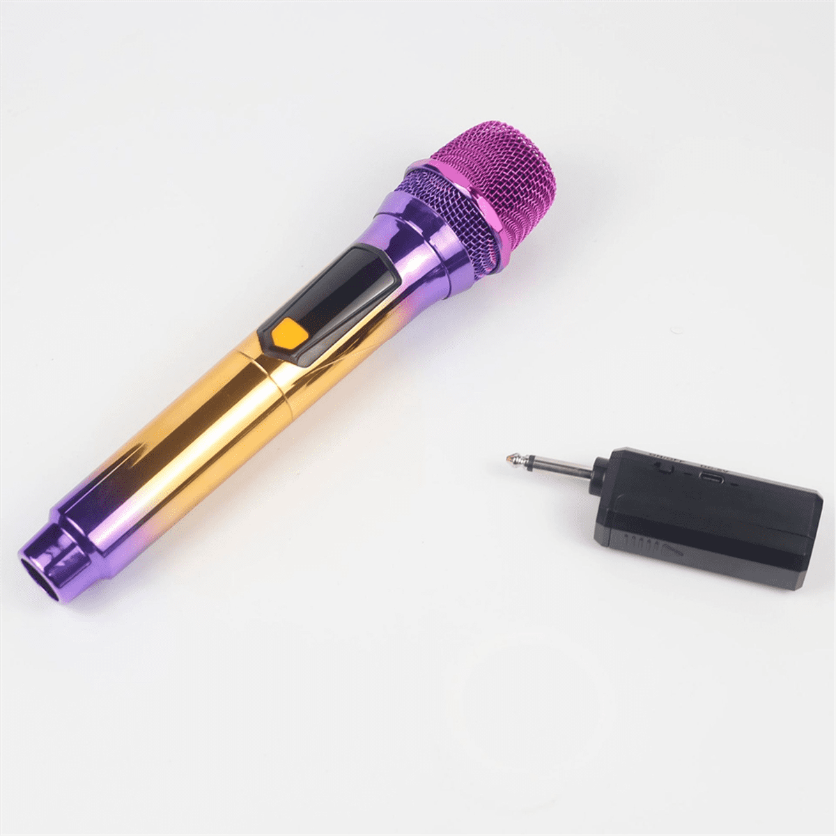 2.4G Dynamic Handheld Wireless Microphone Home Singing Stage Performance Audio Sound Card Karaoke Universal Microphone,2 x Microphones 1 x English instruction manual 1 set x accessories