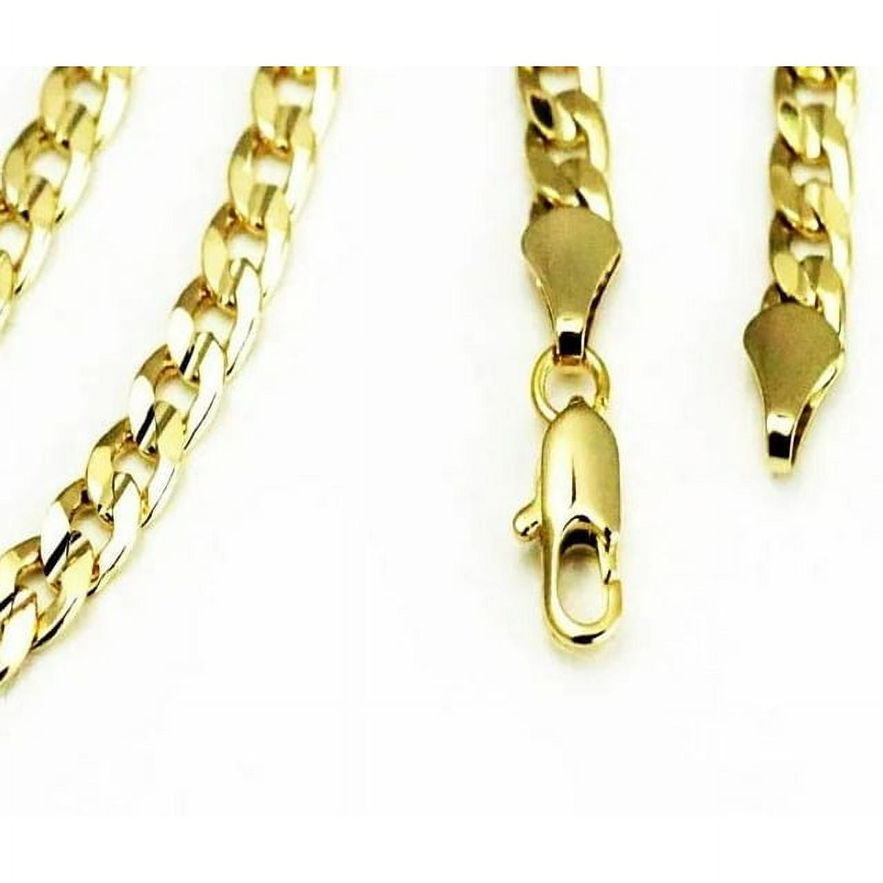 14k Bonded Gold Cuban Chain with Crucifix Cross Pendant, Best Unisex Christmas Gift for Women, Men, Mother, Father, Girlfriend, Boyfriend, Her, Him, 14k Necklace with Charm, Best jewelry Gifts