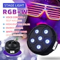 thumbnail image 4 of With 5LEDs Mini Par Light RGBW Stage Lights with Remote Control E27 Lamp Holder Voice Controlled KTV Bar Party Atmosphere Light, 4 of 7
