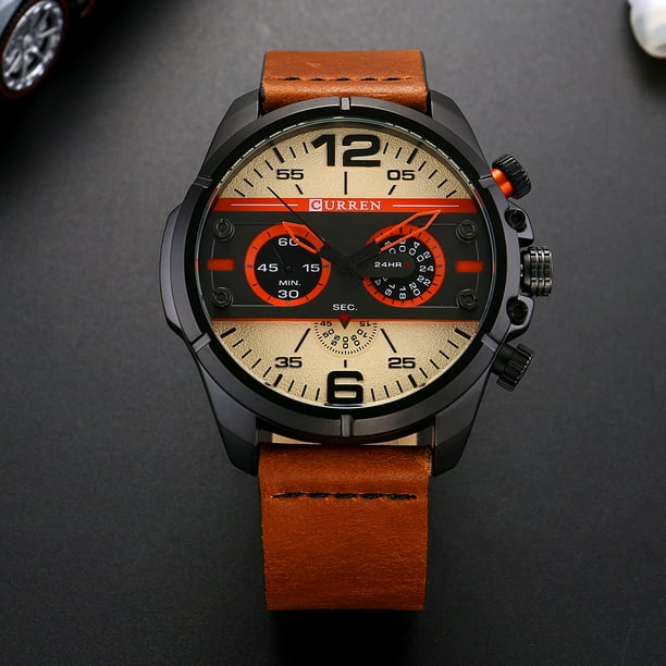 CURREN 8259 Quartz Man Watch Unique Fashion Sport Casual Brand Clock Army Military Business Original