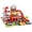 Red, variant on JoyMelo Parking Lot Track Toy 42 Pieces Police Station with Light,Sound and 3 Alloy Cars for 3-8 Kids Boys Girls,Christmas and Birthday Gifts,Blue