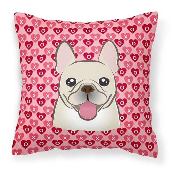 Carolines Treasures BB5308PW1818 French Bulldog Fabric Decorative Pillow 18HX18W multicolor