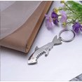 thumbnail image 3 of 4-Piece Shark Shaped Bottle Opener, Outdoor Bottle Opener. Portable Keychain Shark Shaped Bottle Opener For Camping And Travel, 3 of 5