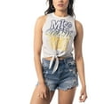 thumbnail image 4 of Women's The Wild Collective White Milwaukee Brewers Twisted Tie Front Tank Top, 4 of 4