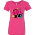 thumbnail image 3 of Inktastic I'm a 60's Kid 1960's Style Colorful Flowers Women's T-Shirt, 3 of 5