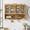 Natural, variant on 39.37"Retro 4 Door Wall-mounted Cabinet, Featuring Two Layers of Storage Space and An Open Hook Rack Space,Suitable for Bathrooms, Kitchens, Dining Rooms,Natural