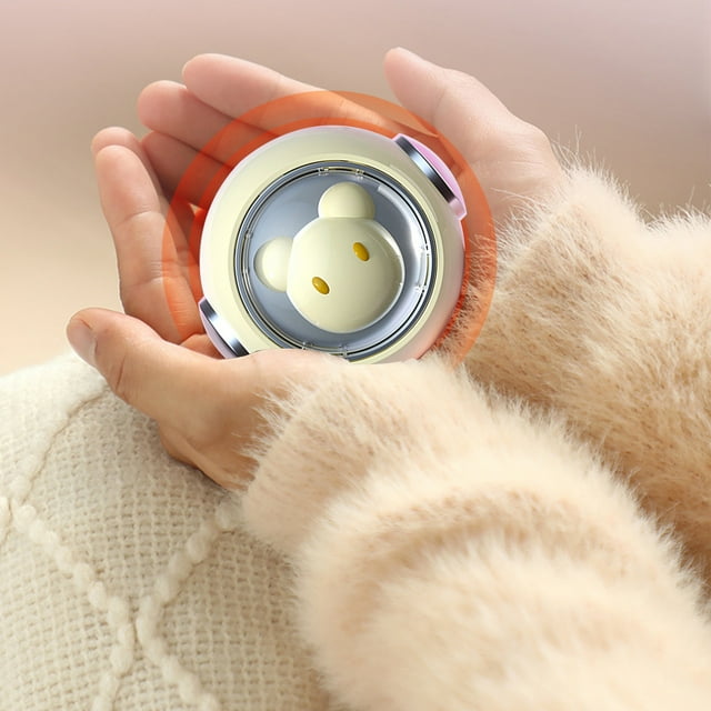 EGNMCR 1200mAh Hand Warmers Rechargeable & Power Bank 2 In1 Battery With Charge Cable USB Electric Hand Warmer Reusable Portable Hot Hands Heater Hand Warmer