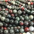 thumbnail image 4 of K-KED Natural African Bloodstone Gemstone Quartz Round Loose Bead 4 6 8mm 10 12mm 15"-10 mm, 4 of 9