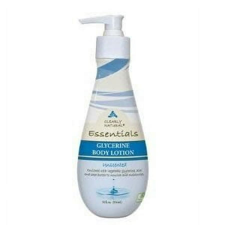 Clearly Natural Essentials Glycerine Body Lotion, Unscented, 12 Fl Oz