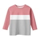 thumbnail image 2 of Blusas y camisas de manga corta con cuello redondo para verano y primavera, moda para niños pequeños, blusa lisa con cuello redondo y manga 3/4 para mujer, blusa de poliéster para niños, 2 of 5